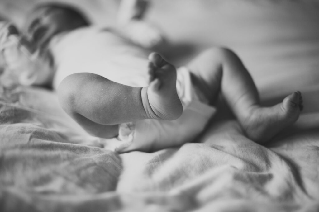 Baby slapen inbakeren